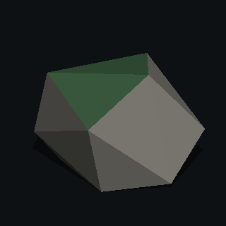 a low poly boulder made with PolyMason