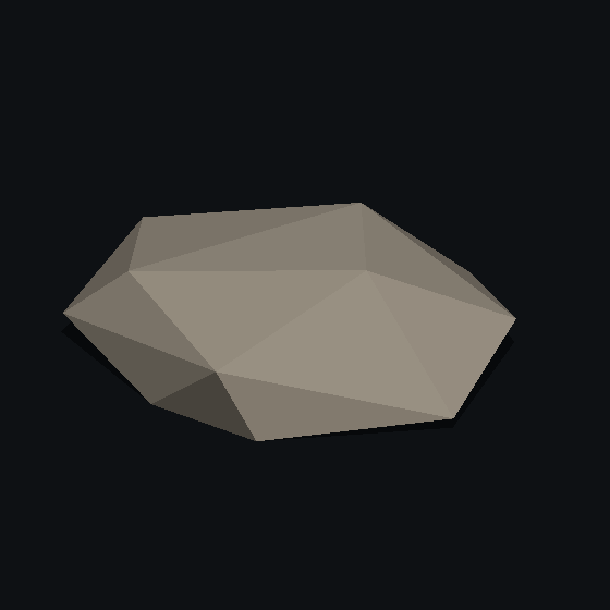 a low poly rock slab made with PolyMason