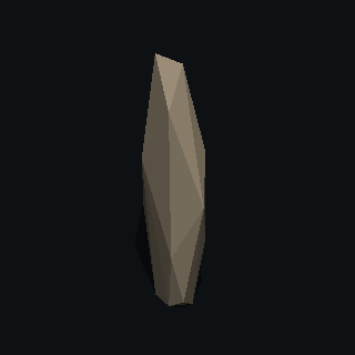 a low poly standing stone made with PolyMason