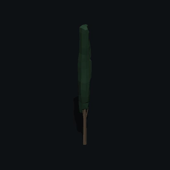 A low poly Italian cypress tree made with PolyMason