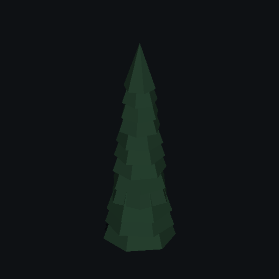 A low poly Douglas fir tree made with PolyMason
